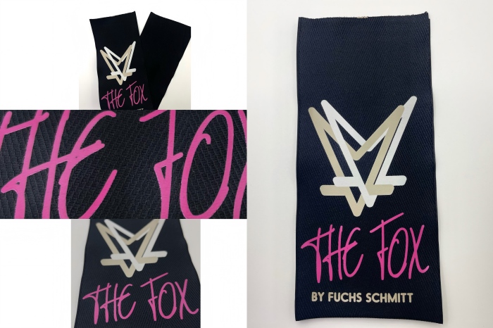 Migliora il tuo marchio con la fusione perfetta di etichette in twill di grandi dimensioni e stampa in silicone